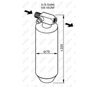 Sèche-linge Convient pour Renault Camion Kerax 97 NRF 33079