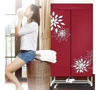 Sèche-linge de style support d'intérieur, 220 V/1000 W, mini support de séchage pliable avec minuterie de 180 minutes, cintre de chauffage, garde-robe, linge, support de vêtements, double couche,