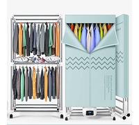 Sèche-linge électrique 1000 W, portable, pliable, à 2 niveaux, économique en énergie, pour appartement et maison, séchage à air chaud, minuterie réglable.