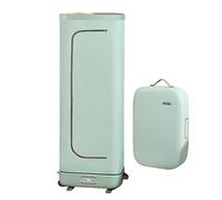 Sèche-linge électrique à séchage rapide - Support portable de 800 W avec minuterie, housse et capacité de 8 kg pour buanderie à domicile - Température constante 60 °C