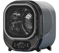 Sèche-linge électrique, mini-sèche-linge compact 450 W, double sonde à température contrôlée, avec cuve en acier inoxydable, sonde, volume intérieur du baril 0,8 kg, pour appartement, maison (bleu)
