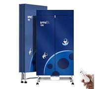 Sèche-linge électrique portable, 1000 W, pliable, chauffant, penderie, 2 couches, armoire avec télécommande, minuterie de 180 minutes, charge 33 lb, 1000 W, 152 x 75,5 x 47 cm (couleur : sans to The