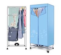 Sèche-linge Électrique, Sèche-linge Chauffant Sur Pied à 3 Niveaux en Acier Inoxydable pour L'intérieur Sèche-linge Chauffant Mobile, Chauffage à Température Constante à 360 ° - 70x45x165cm (Color :
