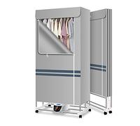 Sèche-linge Électrique, Séchoir À Linge Pliable Portable 2300 W 20 Kg Séchoirs À Double Couche D'énergie Économisant Le Chauffage Anionique Intérieur À Séchage Rapide Avec Télécommande ( Color : Grey