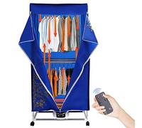 Sèche-linge électrique, séchoir pliable à 3 vitesses avec télécommande, support de séchage, fonction de minuterie de 0 à 240 minutes, grande capacité, design double couche, pour la maison, les