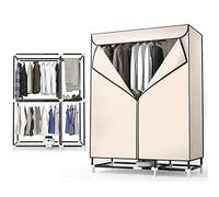 Sèche Linge Électrique Silencieux Portable à Air Chaud, Sèche-linge Chauffant 850W avec Minuterie, Sèche-linge Double Couche de Grande Capacité 30 Kg, pour la Maison, L'appartement, le Commerce (Colo