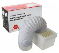 Paxanpax PLD156 Kit universel de condensateur interne pour sèche-linge avec tuyau, boîte et accessoires