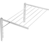 Séchoir mural salle de bain pliable Majka 80cm blanc