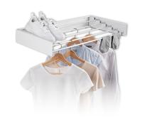 EASYmaxx Séchoir Mural 400 - Peu encombrant et Extensible - 80 cm x 40 cm x 10,5 cm - Longueur de séchage 4 m - Séchoir à Linge pour séchage sans Courant à l'intérieur et à l'extérieur
