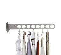Sèche-linge mural - Vêtements extensibles de 120 cm, étendoir, cintre pliable robuste | Organisateur de linge réglable pour armoire, salle de bain, balcon, dortoir, appartement, placard, utilisation p