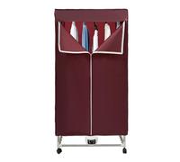 Sèche-linge portable 1200-1500 W Sèche-linge électrique pliable avec télécommande, thermostat et support, temps réglable 3 vitesses Armoire Sèche-linge à air chaud pour familles Dormit