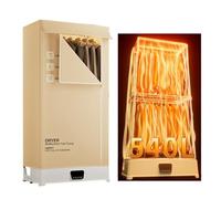 Sèche-linge portable 1500W pliable, machine à laver sèche-linge avec grande capacité 540L, circulation d’air chaud, minuterie 0-240 min, mini sèche-linge électrique