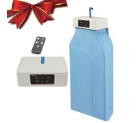 Sèche-linge portable, 600 W, mini sèche-linge avec télécommande, minuterie et couvercle extérieur, étendoir à linge électrique pour appartement, maison, voyage