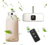 Sèche-linge portable, air chaud circulant à 360°C, 2 vitesses, séchage programmable de 1 à 8 heures, capacité de 10 kg, séchoir pliable chauffant pour vêtements, idéal pour voyage, maison, appartement