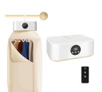 Sèche-linge portable, séchage rapide, sèche-linge électrique silencieux, minuterie, avec sac de séchage et télécommande, idéal for appartement & camping-car