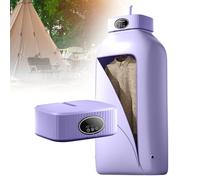 Sèche-linge portable, séchoir électrique pliable, conception de crochet de type vague, réglage à 2 vitesses, séchage chronométré à 3 vitesses, cordon d'alimentation de 1,5 m, convient aux