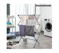 Sèche-linge - Séchoir à Linge Métallique Pliable et Extensible avec 3 Hauteurs Cloxy InnovaGoods 11 Barres