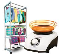 Sèche-linge, séchoir électrique chauffant, sèche-linge électrique d'intérieur, séchoir à linge économe en énergie 1200 W avec minuterie réglable de 180 min à faible bruit for le linge domestique (supp