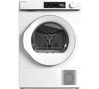 Sèche-linge Sharp KD-NHA8S6GWE Blanc 8 kg Pose libre Chargement frontal Blanc