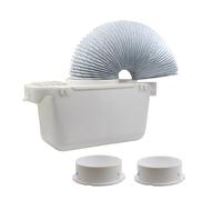 Sèche-linge universelle Kits de condenseur Kits d'évent Tuyau de ventilation Kit de ventilation pièce avec 6 'Tuyau Pvc Conduit d'échappement flexible de tuyau d'étirement