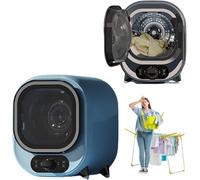 Sèche-linge ventilé 450 W 18 L, séchage tridimensionnel à air chaud et froid, 35 dB, température réglable, cuve et dispositif de filtrage en acier inoxydable, bouton de commande à une touche