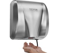 Sèche-mains 1300W Sèche-mains électrique 7-10s Temps de séchage Sèche-mains mural commercial Sèche-mains avec filtre HEPA 99,97% d'efficacité de filtration Sèche-mains à air Cuisine Salle de bains Toi