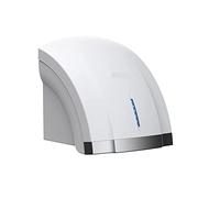 Sèche-mains, 1800W Sèche-mains automatiques Affichage LED Capteur intelligent Vent chaud et froid Machine de séchage commerciale murale à grande vitesse for toilettes(blanc)