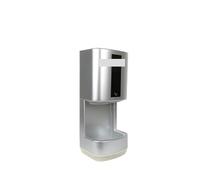 Sèche-mains à induction automatique for hôtel, sèche-mains Jet, puissance 1200W, grande vitesse,Flux d'air puissant(Silver)