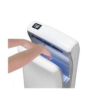 Sèche-mains à Jet automatique 1800W, avec Double mince Vertical, séchage rapide électrique mural Commercial for toilettes Puissant, efficace(Rot)