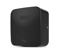 Sèche-mains à Jet d'air à grande vitesse, Machine à main de sécha automatique à capteur intellint en acier inoxydable 1400W for salle de bains commerciale,Séchage rapide(Zwart)