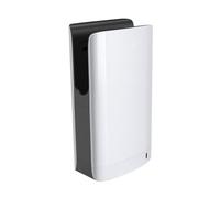 Sèche-mains automatique 1400W, filtre HEPA, Compact, Vertical, haute vitesse, type Jet, for salles de bains Puissant, efficace(blanc)
