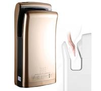 Sèche-Mains Automatique 1800W, Sèche-Mains Électrique Haute Vitesse Mural, Séchage Rapide En 5 Secondes, Pour Salles De Bain Commerciales, Bureaux & Toilettes Publiques gold