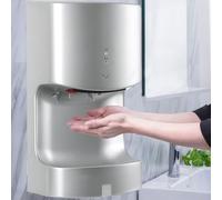 Sèche-mains automatique avec plateau d'égouttement, air chaud et froid haute vitesse de 10 secondes, pour immeubles de bureaux, hôtels et maisons