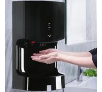 Sèche-mains automatique avec plateau d'égouttement, air chaud et froid haute vitesse de 10 secondes, pour immeubles de bureaux, hôtels et maisons