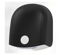 Sèche-mains automatique chaud-froid, sèche-mains à Induction murale vent grande vitesse 1200W for toilettes commerciales de salle bains,Flux d'air puissant(Zwart)
