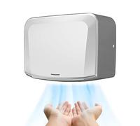Sèche-mains automatique, sèche-mains commercial électrique, sèche-mains mural, séchage rapide 10S, commutation air chaud/froid et couvercle en acier inoxydable poli, for toilettes(Sliver)