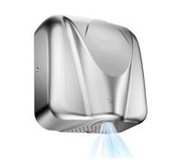 Sèche-mains automatique, sèche-mains commercial robuste, conception en acier inoxydable à grande vitesse, souffleur à main à vent chaud 1400-1650W,Séchage rapide(Brushed)