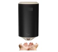 Sèche-mains Compact Jet, sèche-mains automatique à Air, capteur intellint en acier inoxydable, Machine à sécher les mains for salle de bain et toilettes 1350W,Séchage rapide(Zwart)