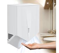 Sèche-Mains Compact, Sèches Main Électrique Commercial Ou Domestique Sèche-Mains Automatique À Grande Vitesse, Pour La Maison, La Salle De Bain, Le Bureau, Le Restaurant(White)