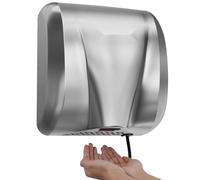 Sèche-mains électrique 1300W - Sèche-mains mural commercial 7-10s de temps de séchage - Sèche-mains avec filtre HEPA - 99,97% d'efficacité de filtration - Sèche-mains à air pour cuisine, salle de bain