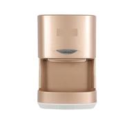 Sèche-mains électrique avec capteur infrarou, sèche-mains automatique for salle de bains, interrupteur à Air chaud, Installation sans poinçon Puissant, efficace(Gold)