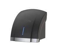 Sèche-mains électrique Commercial à capteur Compact, sèche-mains automatique, essuie-glace grande vitesse 1800W for salle de bains(Black hand dryer)