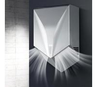 Sèche-mains Électriques Muraux Commerciaux Sèche-mains À Induction Automatique Sèches Main À Grande Vitesse Pour La Cuisine, La Salle De Bain Et Les Toilettes, Séchage En 6 À 10 Secondes(Gray)