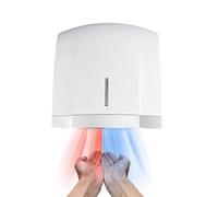 Sèche-mains Professionnel (20-70 °C), Sèche-mains Électrique, Double Commande/Air Chaud Et Froid, Détection Automatique + Séchage En 20 Secondes, Pour Toilettes Publiques,White
