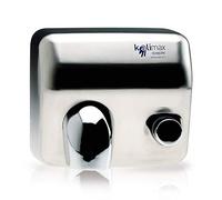 Sèche-mains professionnel avec bouton en acier satiné modèle Kalimax 25P-VB