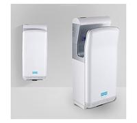 Sèche-mains, Sèche-mains à grande vitesse Sèche-mains à induction entièrement automatique Hôtel soufflant à la main à double moteur Jet Sèche-mains rapide 2000W(blanc)