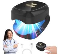 Sèche-ongles Compact - Appareil de Séchage Rapide pour Vernis et Ongles - Design Nomade avec Technologie Douce - Idéal pour Manucure à Domicile et Voyage (C Noir)