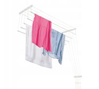 Kadax Sèche-linge de plafond avec 5 — Blanc, 110 cm