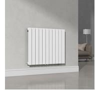 [neu.haus] Radiateur à Panneau Simple Radiateur Design Radiateur Plat Chauffage Central pour Salon Chambre Salle de Bain 616 W Acier 60 x 80 cm Blanc