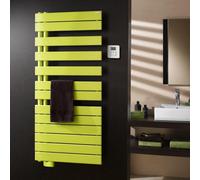 Sèche-serviettes électrique Fassane Spa asymétrique à gauche - 500W - Commande RF - Blanc